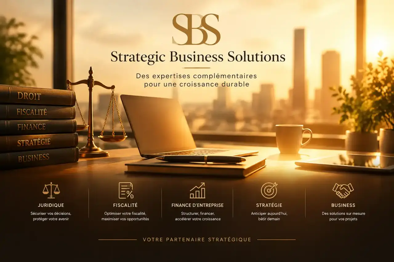 Strategic Business Solutions couvre plusieurs expertises, du juridique à la finance d’entreprise