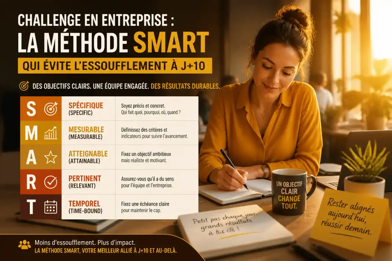 Challenge en entreprise : la méthode SMART qui évite l'essoufflement à J+10