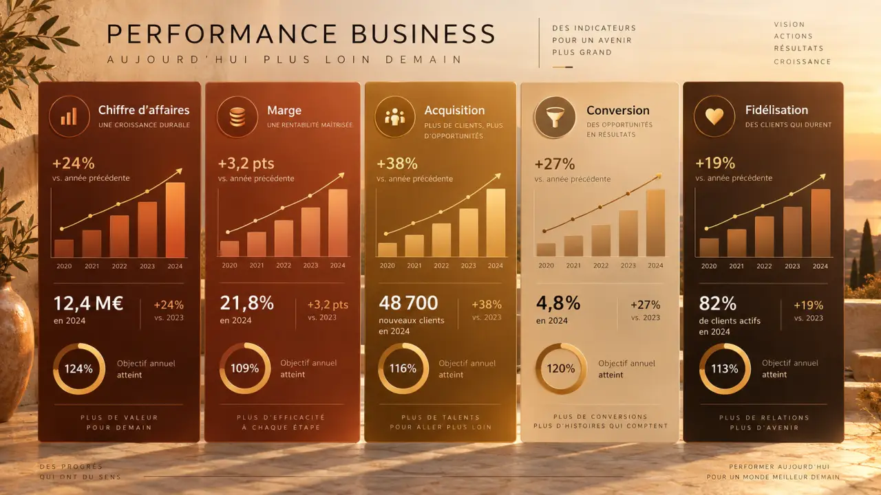 Piloter la performance avec 5 colonnes pour suivre l’évolution des KPI