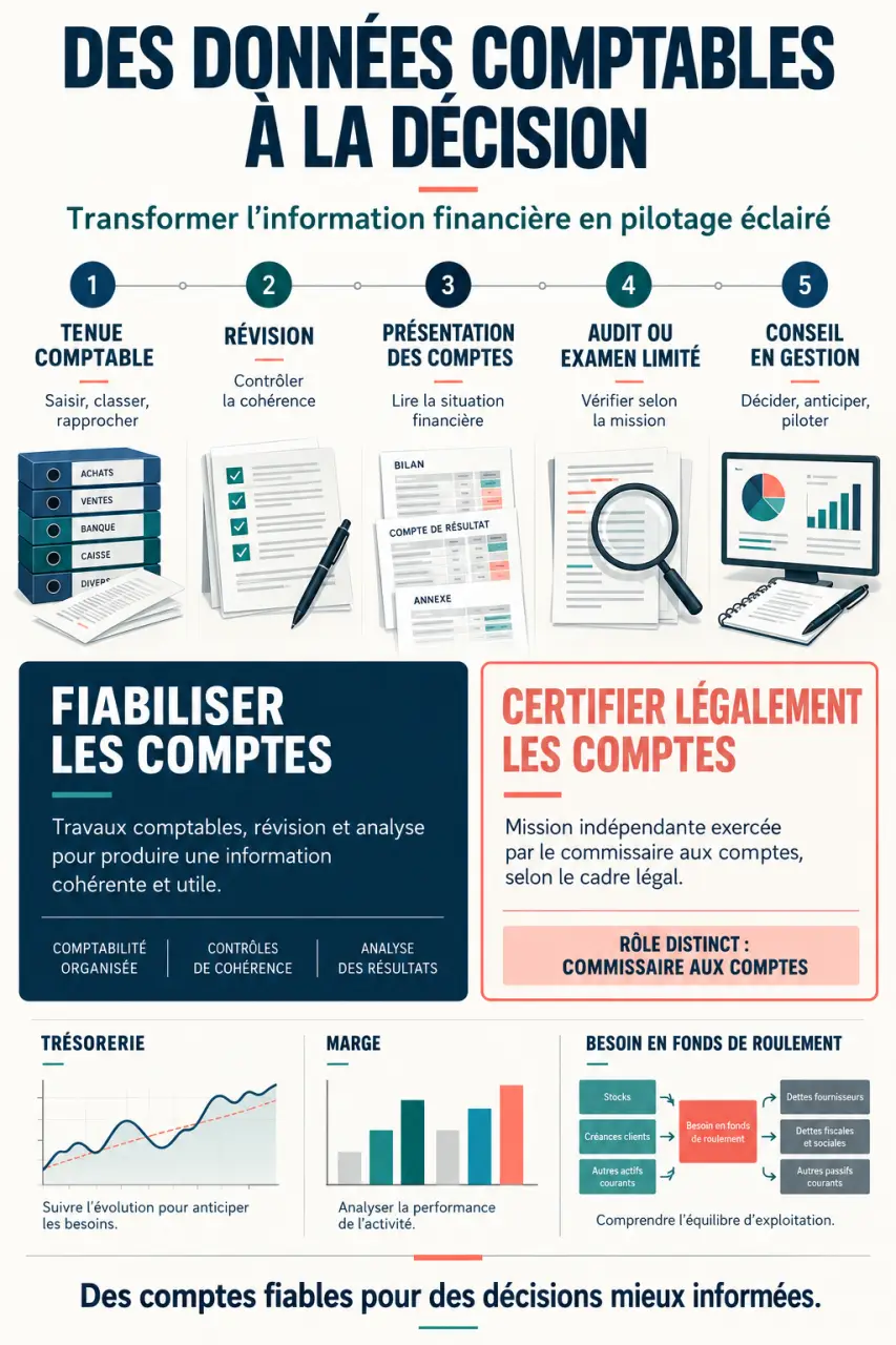 Contenu de gestion d’un expert-comptable : des comptes fiables au conseil en gestion
