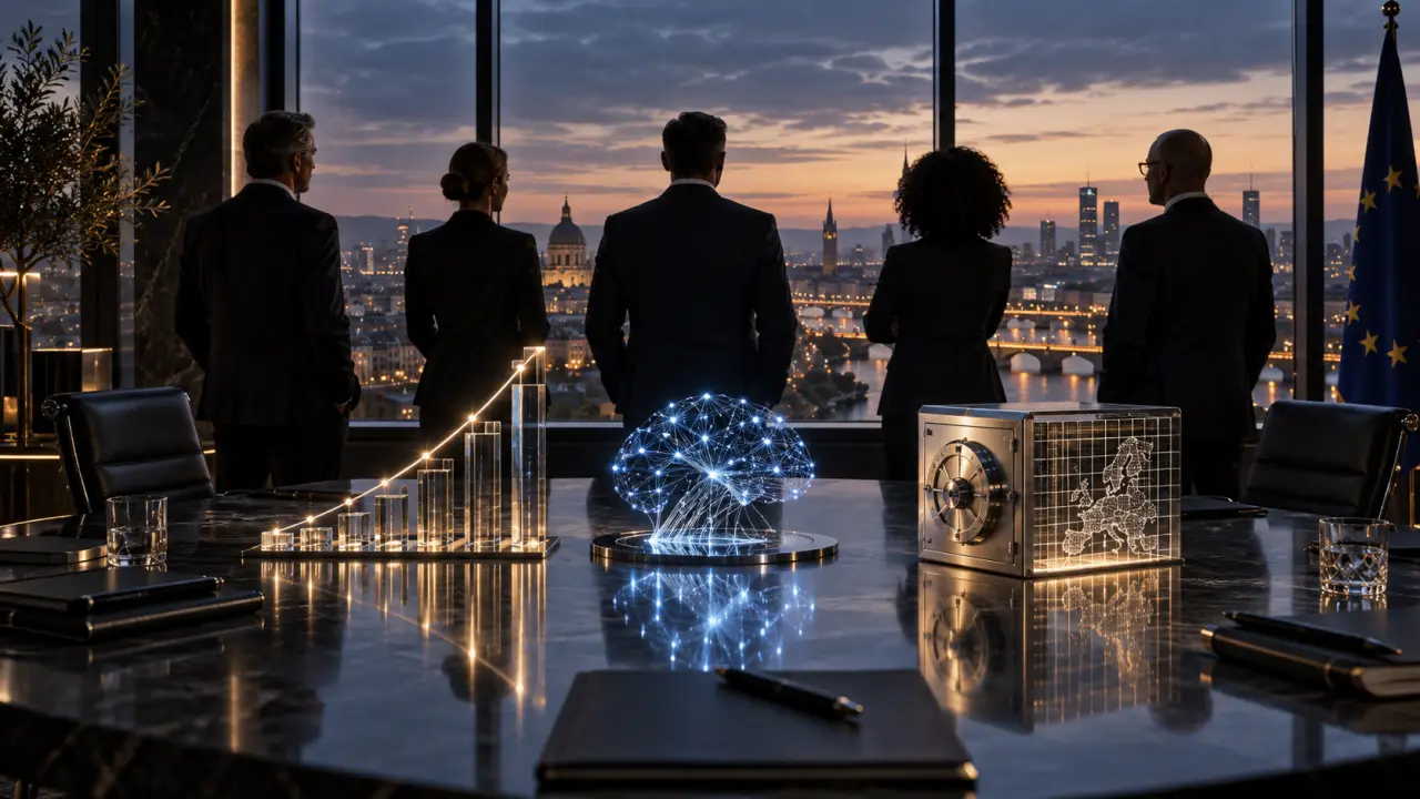 Gratte-ciels modernes vus en contre-plongée, symbolisant la perspective stratégique